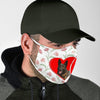 Malinois Dog Floral Print Face Mask