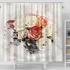 Rose Flower Color Art Print Shower Curtains