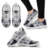 Shiba Inu Dog On Black Print Running Shoes