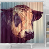 Cattle Vector Art Print Shower Curtains