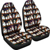 Zebra Finch Bird Pattern Print Car Seat Covers