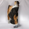 Cute Face Greater Swiss Mountain Dog Print Hooded Blanket