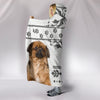 Pekingese Print Hooded Blanket