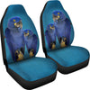 Cute Hyacinth Macaw Print Car Seat Covers