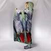 Lovely African Grey Parrot Print Hooded Blanket