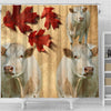 Charolais Cattle (Cow) Print Shower Curtain