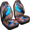 Blue Budgie (Budgerigar) Bird Print Car Seat Covers