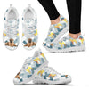 Shar Pei Dog Print Sneakers