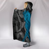 Amazing Anglo Arabian Print Hooded Blanket