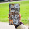 Cat Print Women's Leather Wallet