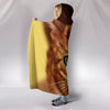 Lovely Bengal Cat Print Hooded Blanket