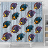 Acanthurus Achilles Fish Print Shower Curtains