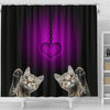 Dragon Li Cat Print Shower Curtain