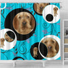 Basset Fauve de Bretagne Dog Print Shower Curtain