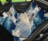 White Shepherd Print Pet Seat Covers