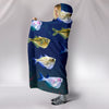 Common Hatchetfish Print Hooded Blanket