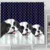 Cute Japanese Chin Dog Print Shower Curtains