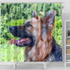 Amazing German Shepherd Dog Art Print Shower Curtains