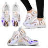 Cute Basset Hound Dog Print Sneakers