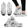 American Eskimo Dog On White Print Running Shoes