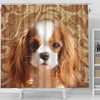 Cavalier King Charles Spaniel Print Shower Curtains