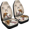 Borzoi Dog Print Car Seat Covers