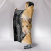 Cute Golden Hamster Print Hooded Blanket