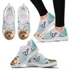 Labradoodle With Butterfly Print Sneakers