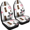 Spanish Water Dog Patterns Print Car Seat Covers