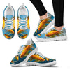 Comet Fish On Colorful Print Running Shoes