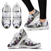 Bearded Collie On White Print Running Shoes