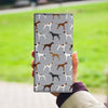 Pointer Dog Print Women's Leather Wallet