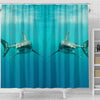 Shark Fish Print Shower Curtains