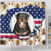 [AI Generated] Rottweiler From Washington Print Shower Curtains