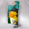 Caique Parrot Print Hooded Blanket