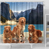 Nova Scotia Duck Tolling Retriever Print Shower Curtains