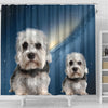 Dandie Dinmont Terrier Print Shower Curtains