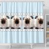 Himalayan guinea pig Print Shower Curtain
