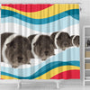 Rex guinea pig Print Shower Curtain