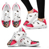 Rottweiler Dog Red Print Sneakers