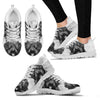 Bouvier des Flandres On White Print Running Shoes