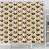 Miniature Schnauzer Dog Pattern Print Shower Curtains