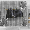 Welsh Black cattle (Cow) Print Shower Curtain