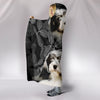 Lovely Polish Lowland Sheepdog Print Hooded Blanket