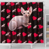 Sphynx Cat Print Shower Curtain