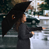 Rottweiler On Black Print Umbrellas