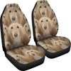 Afghan Hound Dog In Lots Print Car Seat Covers