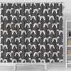 Bedlington Terrier Dog Pattern Print Shower Curtains