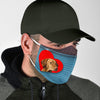 Vizsla Dog Love Print Face Mask