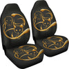 Cat And Dog Golden Art Print Car Seat Covers